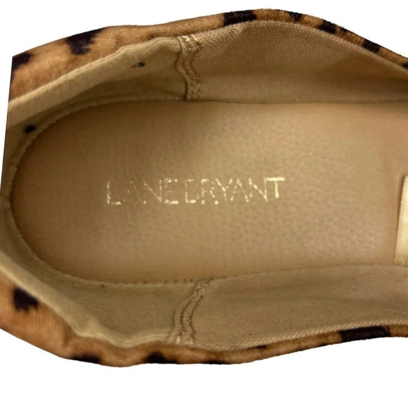 Lane Bryant Leopard Flats. Size 10W - Picture 6 of 7